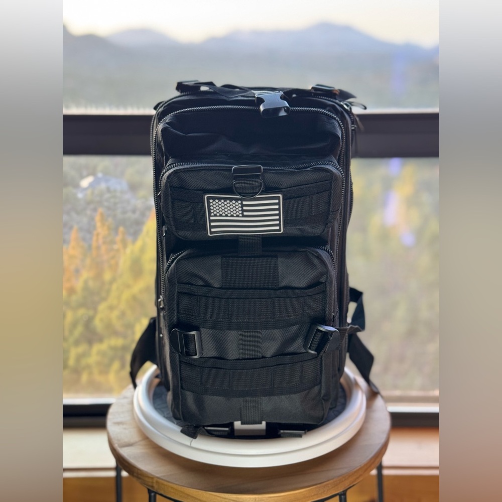 Obsidian Black Tactical Backpack